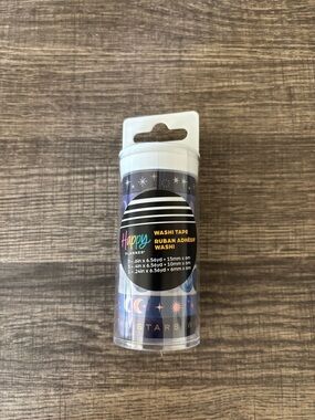 Happy Planner Celestial Washi Tape Set - Navy, Gold & Pastel Accents